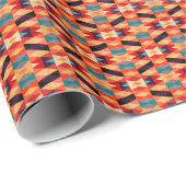Psychedelischer geometrischer Hintergrund: Vintage Geschenkpapier (Rolleneckpunkt)