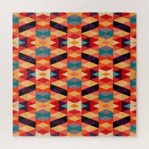 Psychedelischer geometrischer Hintergrund: Vintage Puzzle