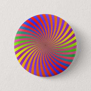 Psychedelischer gewundener Entwurf: Button