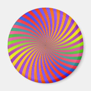 Psychedelischer gewundener Entwurf: Magnet