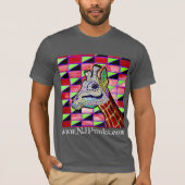 Psychedelischer Giraffen-T - Shirt durch NJPunks (Vorderseite)