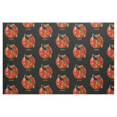 Psychedelischer glühender NeonBowlings-Spieler mit Stoff (Fat Quarter (45,7 x 55,9 cm))