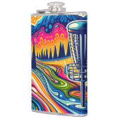 Psychedelischer Golfplatz in den Bergen Flachmann (Links)