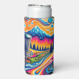 Psychedelischer Golfplatz in den Bergen Selters Dosenkühler