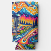 Psychedelischer Golfplatz in den Bergen Selters Dosenkühler (Vorderseite)