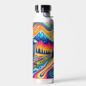 Psychedelischer Golfplatz in den Bergen Trinkflasche (Links)