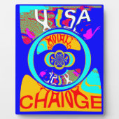 Psychedelischer Groove: Pop Art Abstrakt Energy Fotoplatte (Vorderseite)