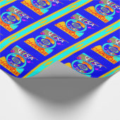 Psychedelischer Groove: Pop Art Abstrakt Energy Geschenkpapier (Ecke)