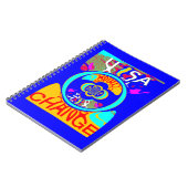 Psychedelischer Groove: Pop Art Abstrakt Energy Notizblock (Linke Seite)