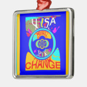 Psychedelischer Groove: Pop Art Abstrakt Energy Ornament Aus Metall (Links)