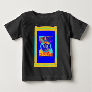 Psychedelischer Groove: Pop Art Abstrakte Energie Baby T-shirt
