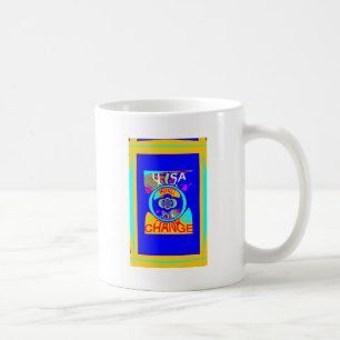 Psychedelischer Groove: Pop Art Abstrakte Energie Kaffeetasse