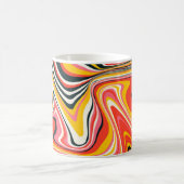 Psychedelischer Groovy Hintergrund. Abstrakt b Kaffeetasse (Mittel)