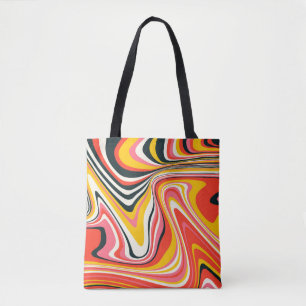Psychedelischer Groovy Hintergrund. Abstrakt b Tasche