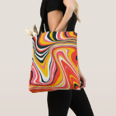Psychedelischer Groovy Hintergrund. Abstrakt b Tasche (Von Nahem)