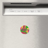 Psychedelischer Groovy Magnet (In Situ (Geschirrspüler))