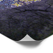 psychedelischer grüner und gelber Himmel Poster (Ecke)