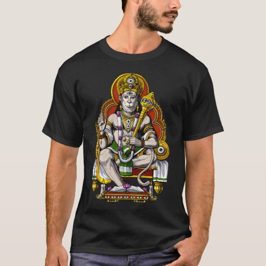 Psychedelischer Hanuman T-Shirt (Vorderseite)
