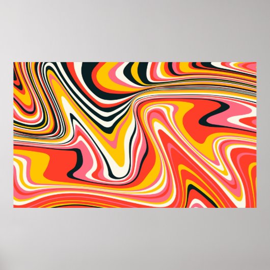 Psychedelischer Hintergrund. ABSTRAKT b Poster (Vorne)