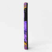 Psychedelischer Hippie Lila und gelb Case-Mate iPhone Hülle (Hinten/Links)