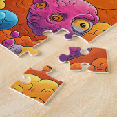 Psychedelischer Horror-Gesicht Puzzle (Seite)