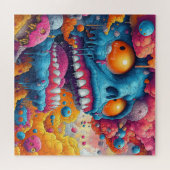 Psychedelischer Horror-Gesicht Puzzle (Horizontal)