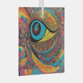 Psychedelischer Horror Vacui Art Pattern der 1960e Ornament Aus Glas (Vorderseite Rechts)