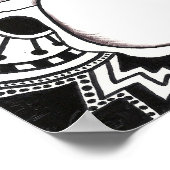 Psychedelischer Hund Poster (Ecke)