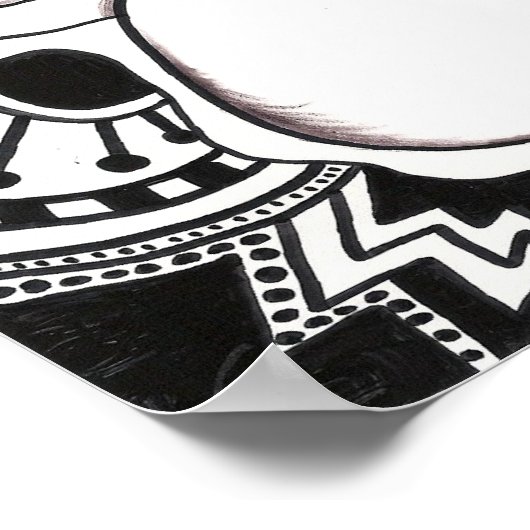 Psychedelischer Hund Poster (Ecke)