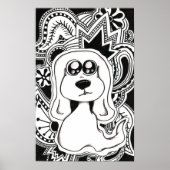 Psychedelischer Hund Poster (Vorne)