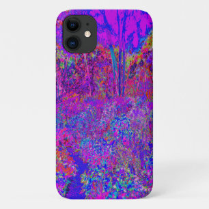 Psychedelischer impressionistischer violetter Land Case-Mate iPhone Hülle