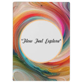 "Psychedelischer Jam" Klemmbrett (Rückseite)