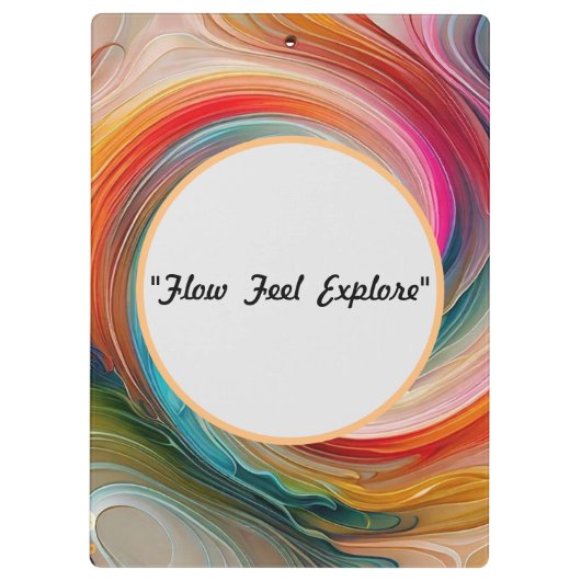 "Psychedelischer Jam" Klemmbrett (Rückseite)