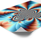 Psychedelischer Jungle Kitten ~ Poster (Ecke)