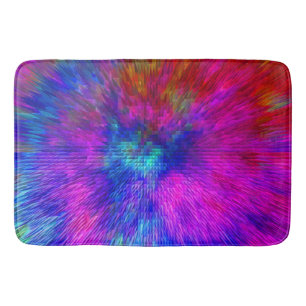 Psychedelischer Kersplash...... Badematte