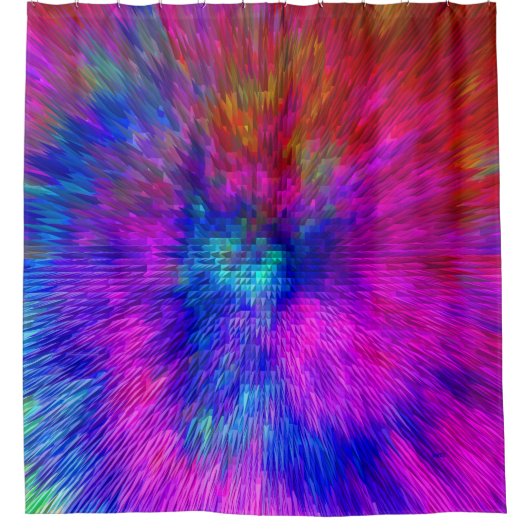 Psychedelischer Kersplash...... Duschvorhang (Vorderseite)