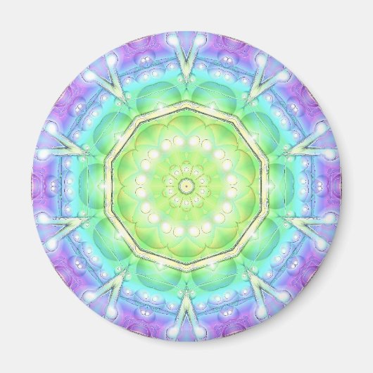 Psychedelischer Kreis Magnet (Vorne)