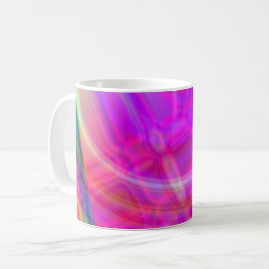 Psychedelischer Kreis Tasse (Vorderseite Links)