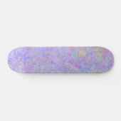 Psychedelischer Lavendel Lila Neon Pastel Abstrakt Skateboard (Horizontal)