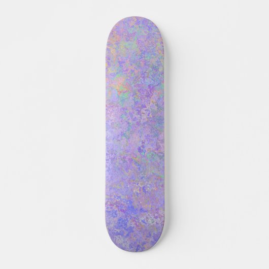 Psychedelischer Lavendel Lila Neon Pastel Abstrakt Skateboard (Vorne)