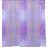 Psychedelischer Lavender Lila Neon Pastel Abstrakt Duschvorhang (Vorderseite)