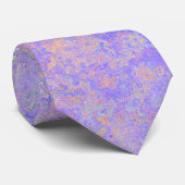 Psychedelischer Lavender Lila Neon Pastel Abstrakt Krawatte (Gerollt)