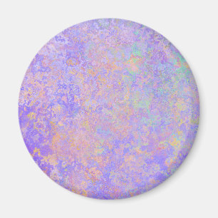 Psychedelischer Lavender Lila Neon Pastel Abstrakt Magnet