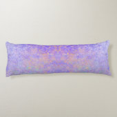 Psychedelischer Lavender Lila Neon Pastel Abstrakt Seitenschläferkissen (Rückseite)