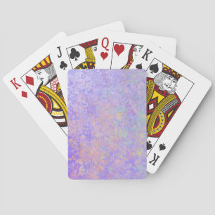 Psychedelischer Lavender Lila Neon Pastel Abstrakt Spielkarten