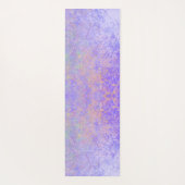 Psychedelischer Lavender Lila Neon Pastel Abstrakt Yogamatte (Rückseite)