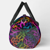 Psychedelischer Leopardenprint Duffle Bag (Rechts)