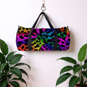 Psychedelischer Leopardenprint Duffle Bag