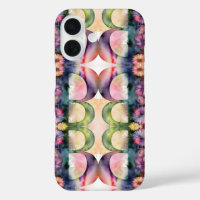 Psychedelischer Letter B Muster Wasserfarbe
