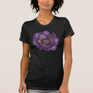 Psychedelischer lila Paisley-T - Shirt